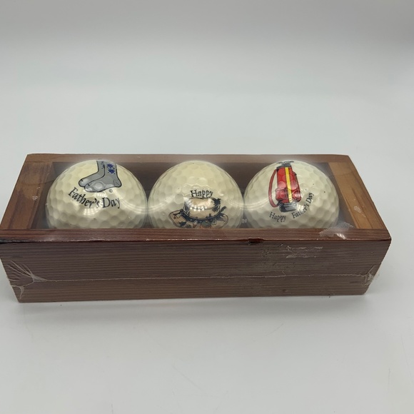 Vintage Happy Father's Day Golf Printed Golf Balls - Set of 3 - Picture 8 of 8